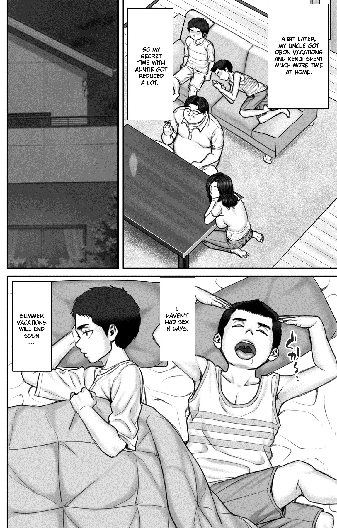 Hentai Manga Comic-A Summer Vacation In Which I Have Nonstop Sex With My Aunt-Read-42